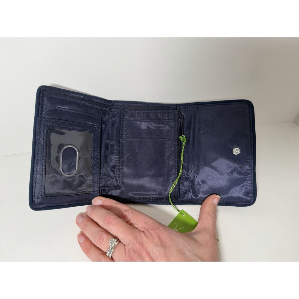 Vera Bradley Petite Trifold Wallet in the Marrakesh Motifs pattern - Picture 3 of 3